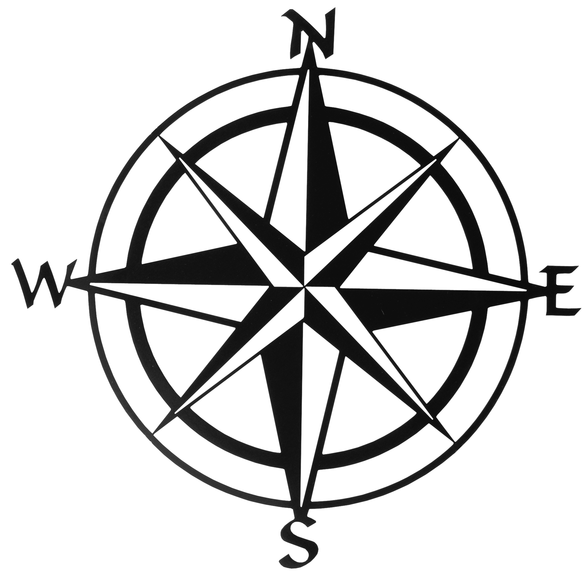compass points and rose