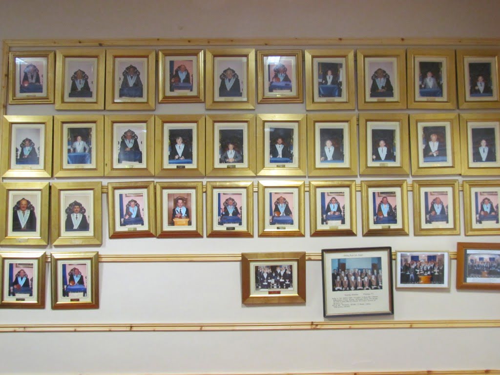 Photographs of Some of the Past Master's of The Lodge.