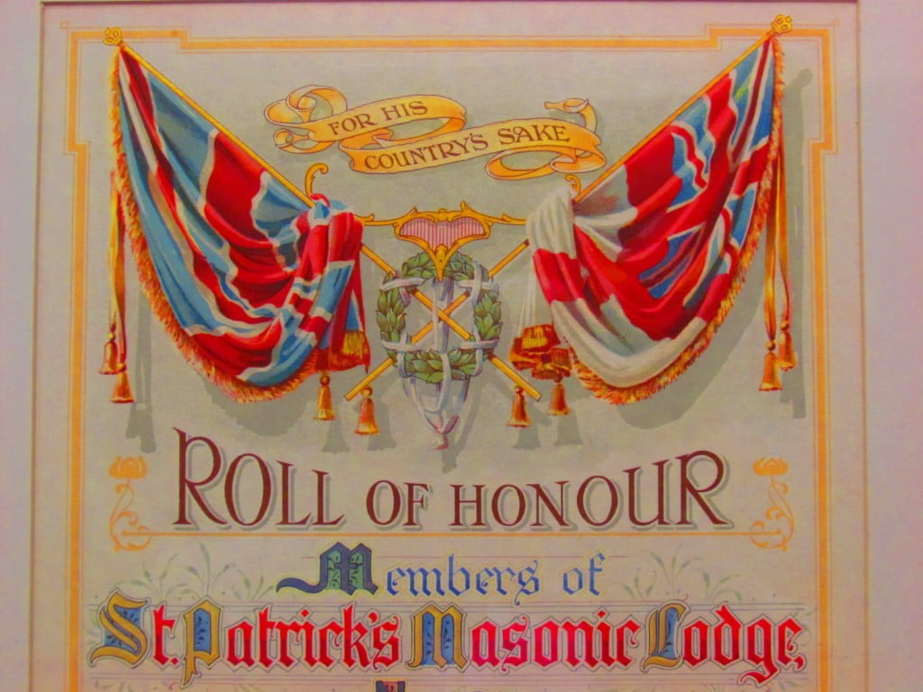 St Patricks Roll of Honour.