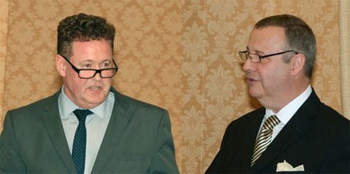 Peter Schofield (left) and Peter Lockett. Peter Schofield (left) and Peter Lockett.