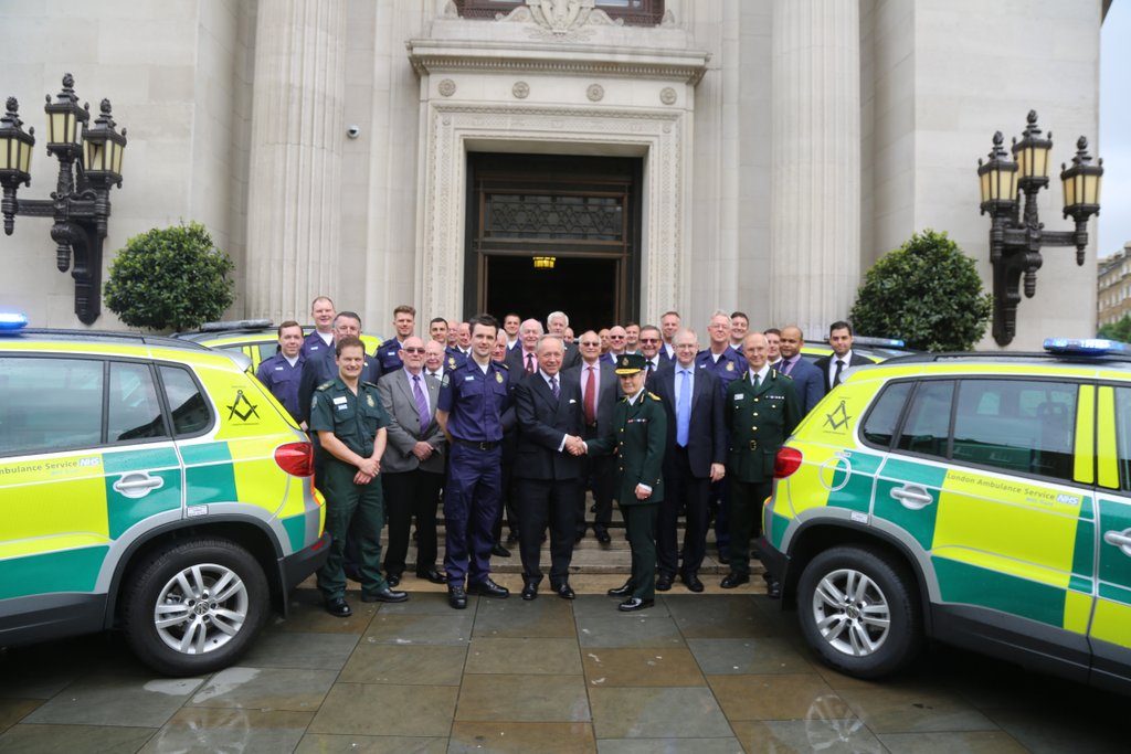 Five Volkswagen Tiguan rapid response cars to help support London Ambulance donated by London Ambulance