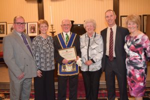 W. Bro. Brian Berrow of Royds Lodge, No. 1204, was presented with the PGM’s Certificate for 50 Years’ Service to Freemasonry