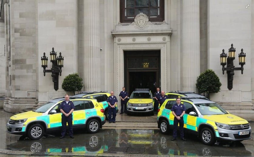 London Freemasons have donated five rapid response cars to help support the work of the London Ambulance Service.