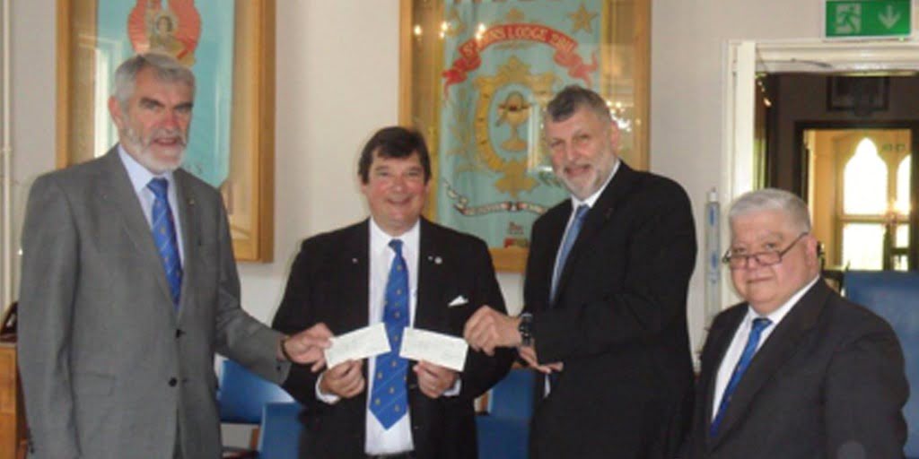 St John’s Lodge donate to Prostate Cancer Research