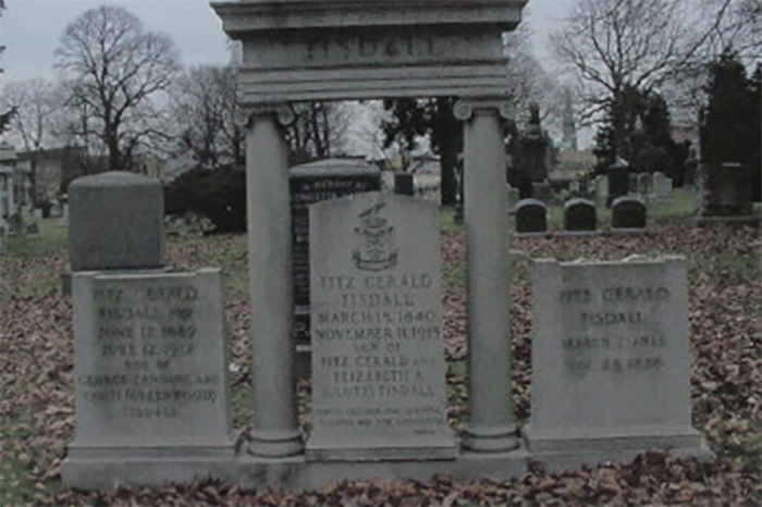 Three Fitzgerald Tisdalls in family plot.