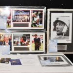 Some of the sporting memorabilia up for auction