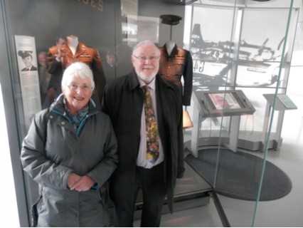 W Bro Barry Griffin and his wife at the opening of the exhibit