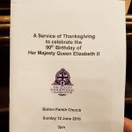 In honour of the Queen's 90th Birthday, Bolton District Freemasons paraded to the local parish church 13450306 1232535720090682 226685627849138619 n