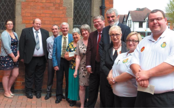 Redditch’s Masonic Lodges saw six bumper cheques handed out to local deserving causes