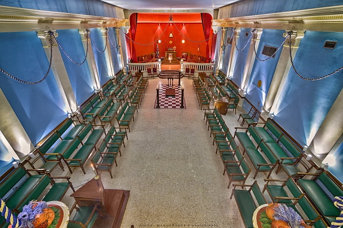 The Interior of the Athens Masonic Lodge The Interior of the Athens Masonic Lodge