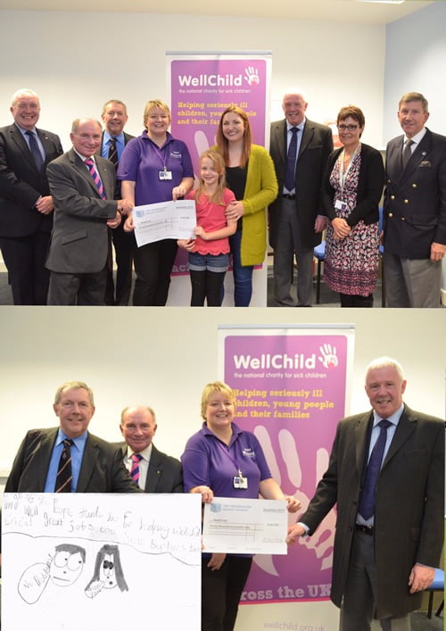 £40,000 awarded to the charity WELLCHILD to fund a nurse for children with long-term and complex health conditions in the East Midlands.