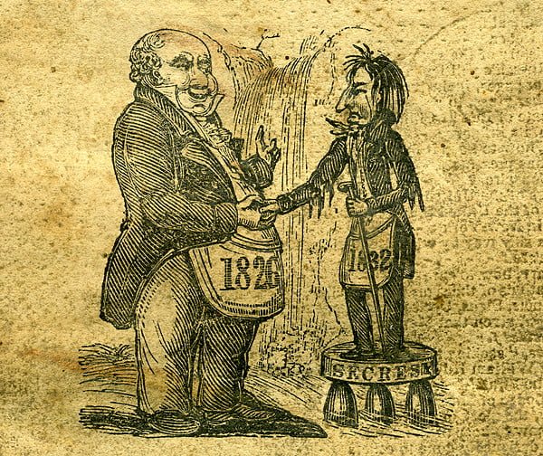 Copy of an Illustration from the 1832 Anti-Masonic Almanac