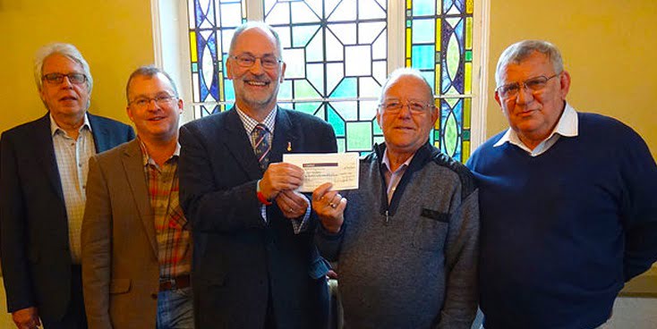 Claygate Lodge donation to Help For Heroes