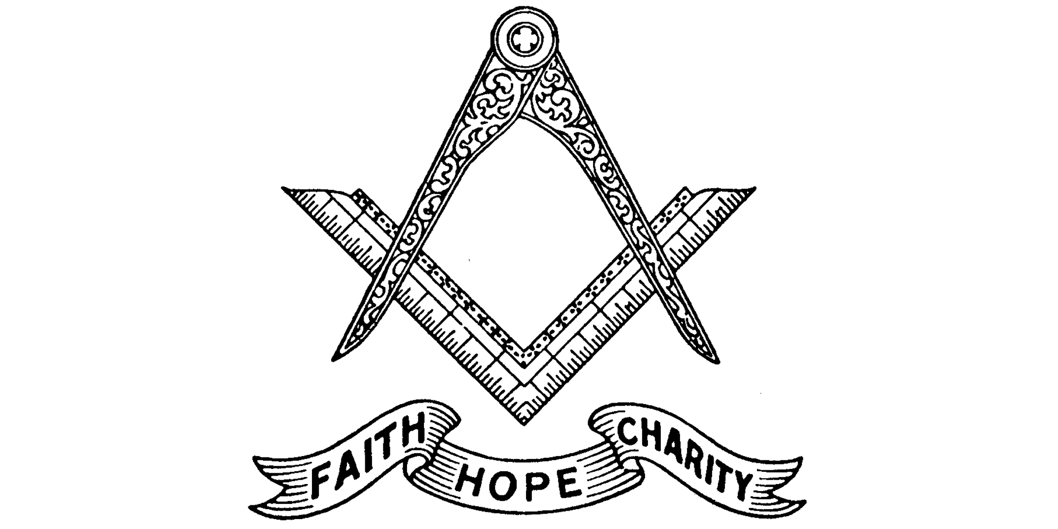 Logo of Faith, Hope and Charity - Synonymous with Freemasonry