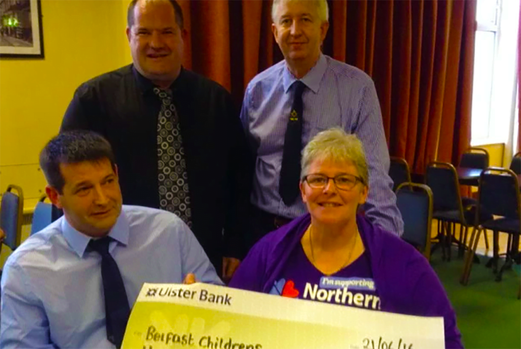 Kells Masonic Lodge provides boost for NI Children’s Hospice