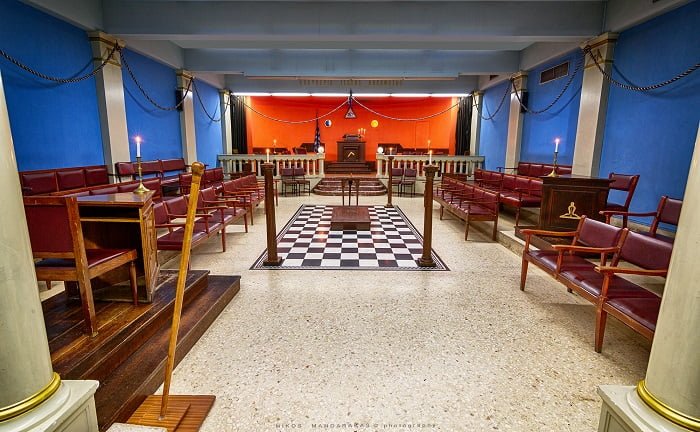 The Interior of the Athens Masonic Lodge The Interior of the Athens Masonic Lodge