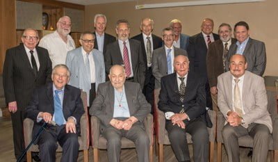 Members of Massada Lodge No. 8130 helped Basil celebrate 