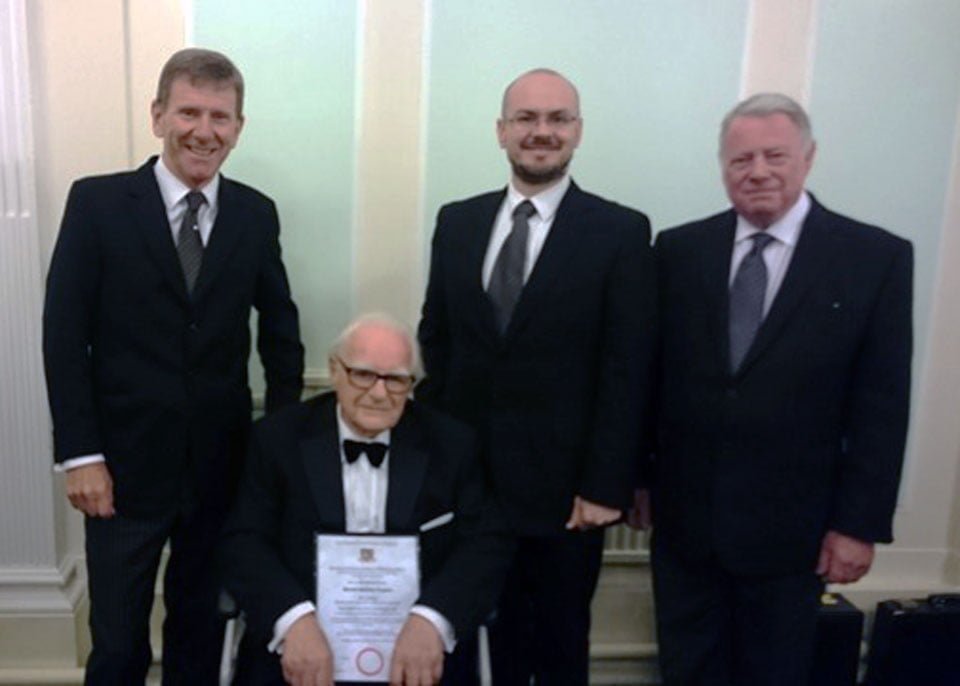 Pictured from left to right, are: Mark Dimelow, Gerry Lipson, Nick Hughes and Bob Povall. Pictured from left to right, are: Mark Dimelow, Gerry Lipson, Nick Hughes and Bob Povall.