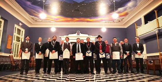 Kenton Masonic Lodge No. 145 | Joe Andres Becomes an Entered Apprentice; Ironblood Passes Proficiency
