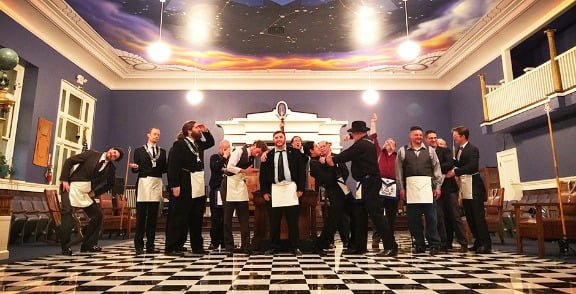 Kenton Masonic Lodge No. 145 | Joe Andres Becomes an Entered Apprentice; Ironblood Passes Proficiency