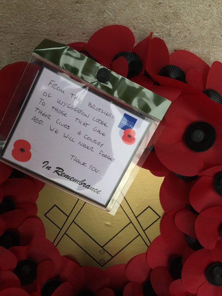 Wyggeston Lodge remembers those who fought in the Somme 