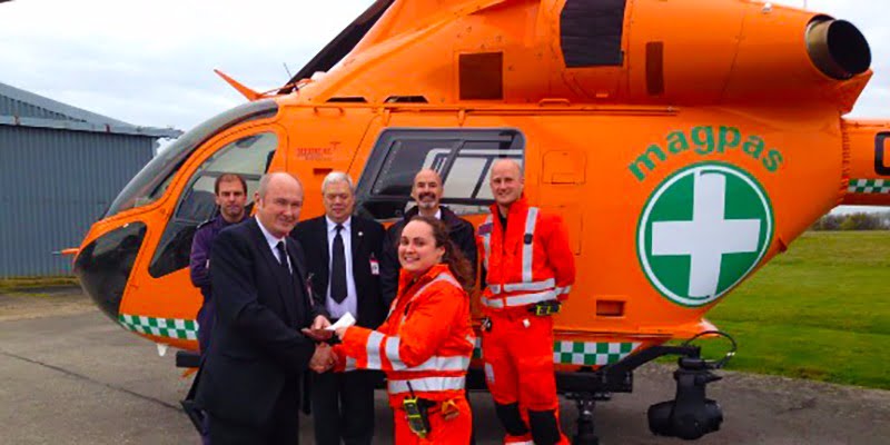 Lincolnshire Freemasons give Magpas Air Ambulance a helping hand