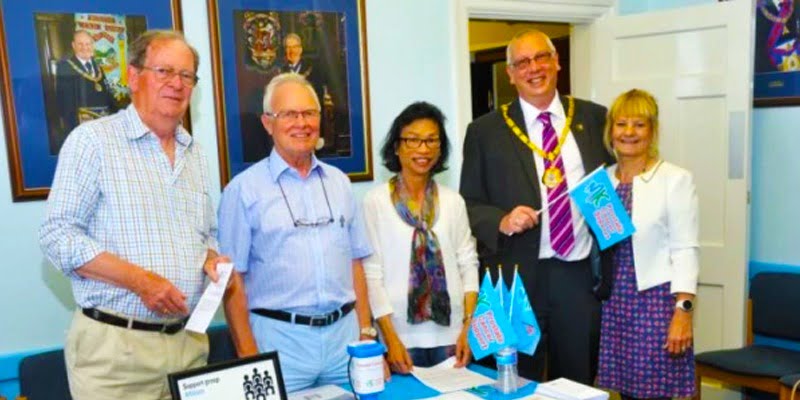 Mayor of Milton Keynes attends prostate cancer awareness event organised by Bletchley Freemasons