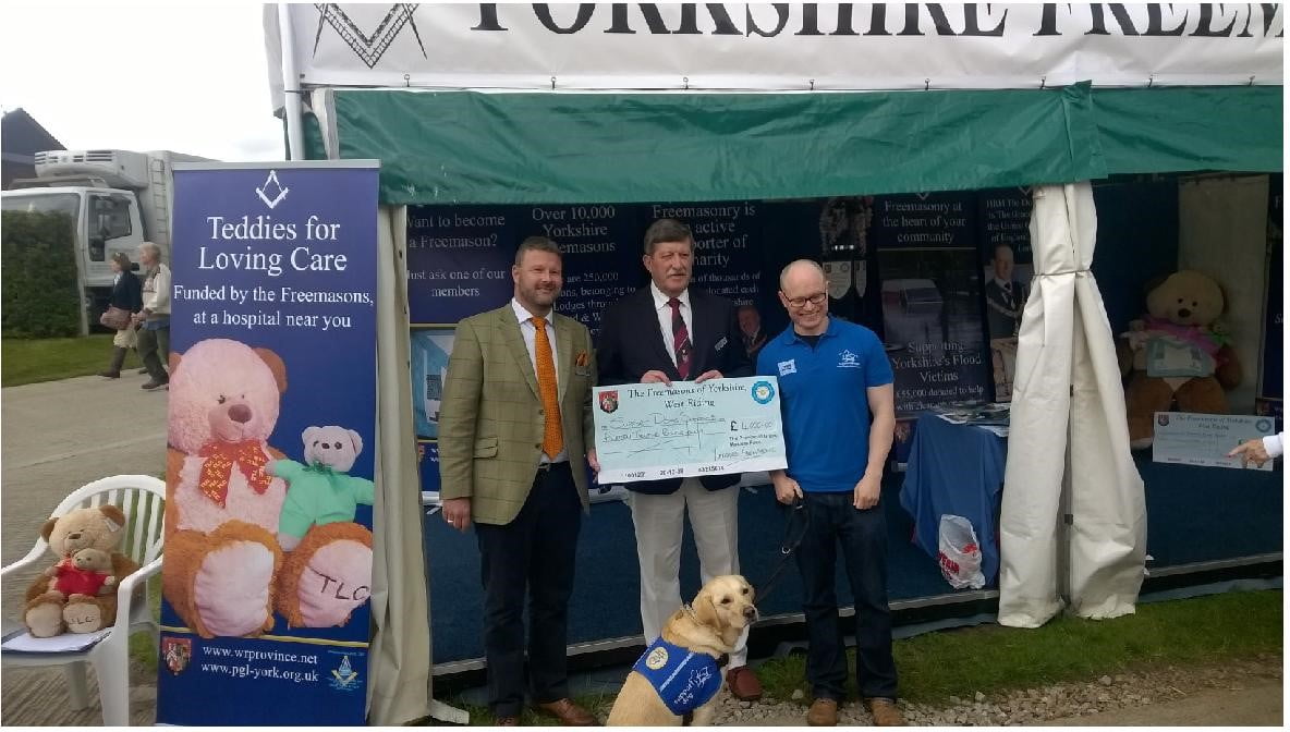 Support Dogs charity received £14,000.00