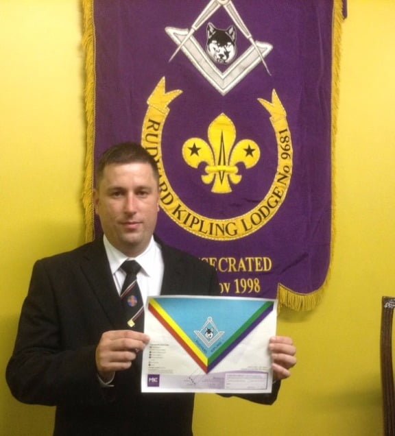 Masonic Neckerchief for Lincolnshire