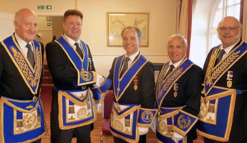 Pictured from left to right, are: Rowly Saunders, Peter Schofield, Jonathan Heaton, Alan Jones and David Kellet. Pictured from left to right, are: Rowly Saunders, Peter Schofield, Jonathan Heaton, Alan Jones and David Kellet.