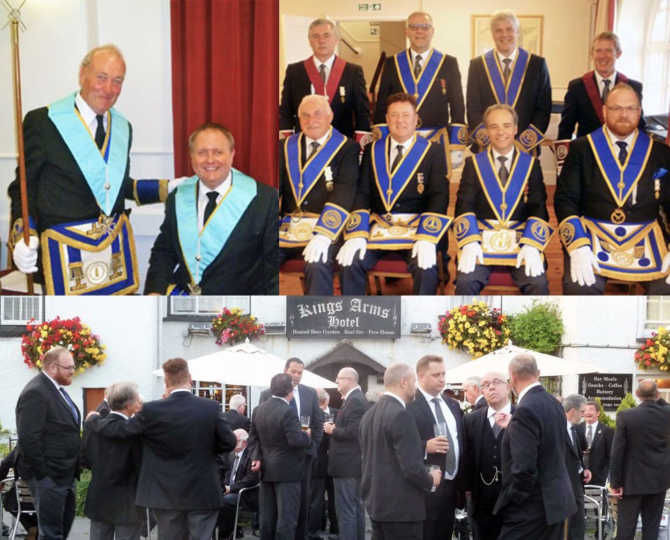 Pictured top left: Dennis Batey (left) and Andrew Thompson. Top right from left to right, are: standing Steve Ralph, Barry Fitzgerald, Ian Thompson and Chris Gray, seated Richard Wilcock, Peter Schofield, Jonathan Heaton and Andrew Ridal. Bottom: Rehydration in the square! Pictured top left: Dennis Batey (left) and Andrew Thompson. Top right from left to right, are: standing Steve Ralph, Barry Fitzgerald, Ian Thompson and Chris Gray, seated Richard Wilcock, Peter Schofield, Jonathan Heaton and Andrew Ridal. Bottom: Rehydration in the square!
