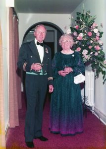 Herbert Hacker and his Mother at RAF Coltishall in 1979