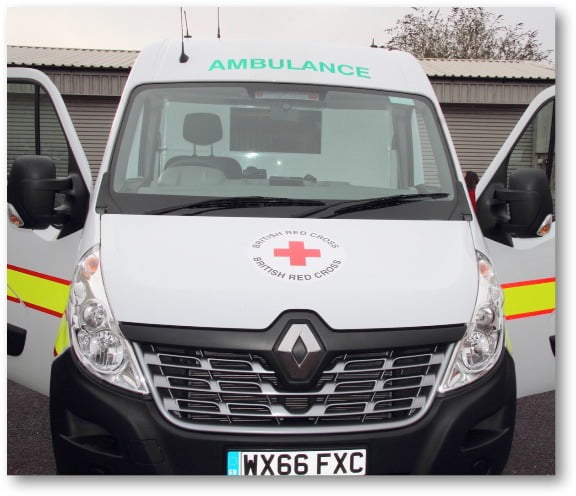 Freemasons donate £50,000 Ambulance for British Red Cross at Taunton