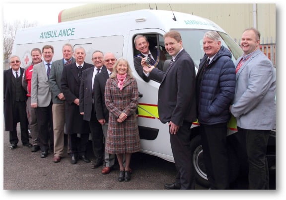 Freemasons donate £50,000 Ambulance for British Red Cross at Taunton