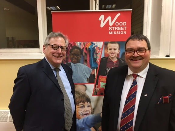 Freemasons make Donation to Wood Street Mission