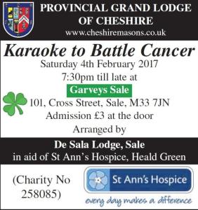 Freemasons Raise £750 for St Ann’s Hospice
