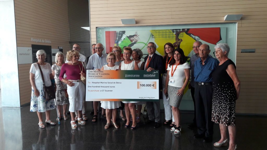 Spanish Freemasons help buy Second CT Scanner Hospital 3