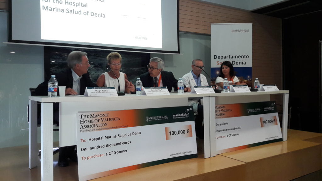 Spanish Freemasons help buy Second CT Scanner Hospital 5