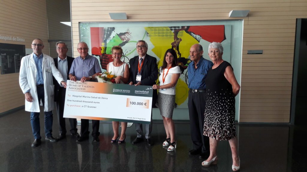 Spanish Freemasons help buy Second CT Scanner Hospital 9