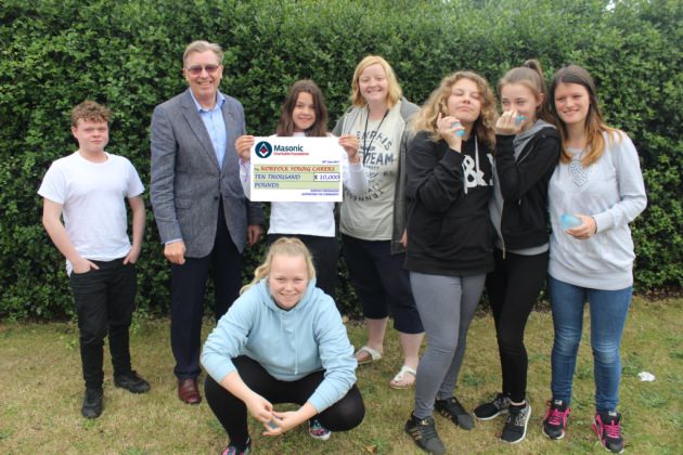 Freemasons donate £10,000 to Norfolk Carers Support Charity Freemasons donate £10,000 to Norfolk Carers Support Charity