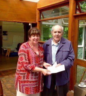 Freemasons donate £600 to Cheshire Home Windermere