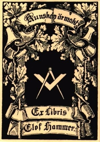 A Collection of Masonic Bookplates or Ex-Libris by Brother Jens Rusch
