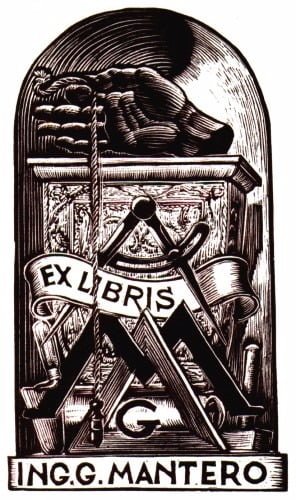 A Collection of Masonic Bookplates or Ex-Libris by Brother Jens Rusch