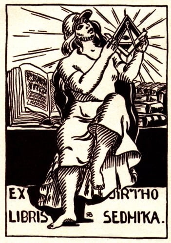 A Collection of Masonic Bookplates or Ex-Libris by Brother Jens Rusch