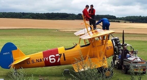 Alan Delaune from Burwell raised £2,100 for charity by wing walking.