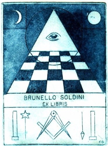 A Collection of Masonic Bookplates or Ex-Libris by Brother Jens Rusch