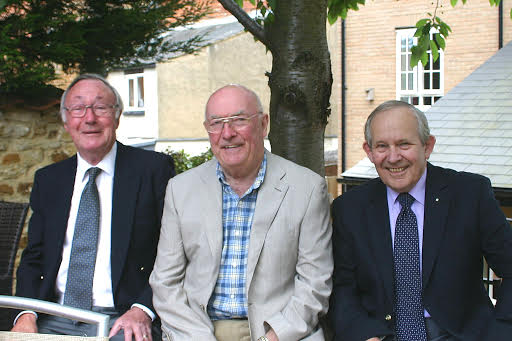 Freemasons donate £1,200 to Palmer Court Sheltered Housing Scheme From left, RWBro Barrie Hall PPGM, RWBro Max Bayes PGM and WBro John Rivett PAGDC