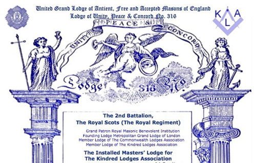 Summons cover of Lodge 316. Summons cover of Lodge 316.