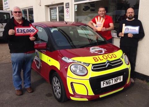 Derbyshire Blood Bikes new Citroen C1 Thanks to Derbyshire Freemasons Derbyshire Blood Bikes new Citroen C1 Thanks to Derbyshire Freemasons