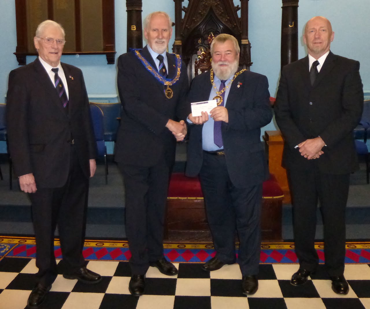 Freemasons donate £1,000 to Peterborough Mayor’s Charities Freemasonry Matters